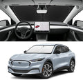 Custom Fit Windshield Sun Shade for Ford Mustang Mach-E 2021-2026, Blocks UV & Heat, Front Window Sunshade Accessories, Easy Fold & Store Keep Your Car Cooler