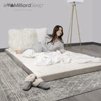 Milliard Trifold Mattress, Cot Size, 4 inch, Portable Foldable Mattress Cot with Medium Firm Foam, Washable Cover, Tri-Foldin