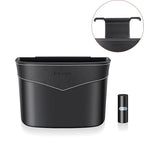 Car Trash Can Mini Trash Bin Garbage Organizer with Plastic Trash Bag Automotive Small Garbage Bin for Home Office Auto Vehicle Car Door Front Back Seat Storage Accessories (hook trash can)