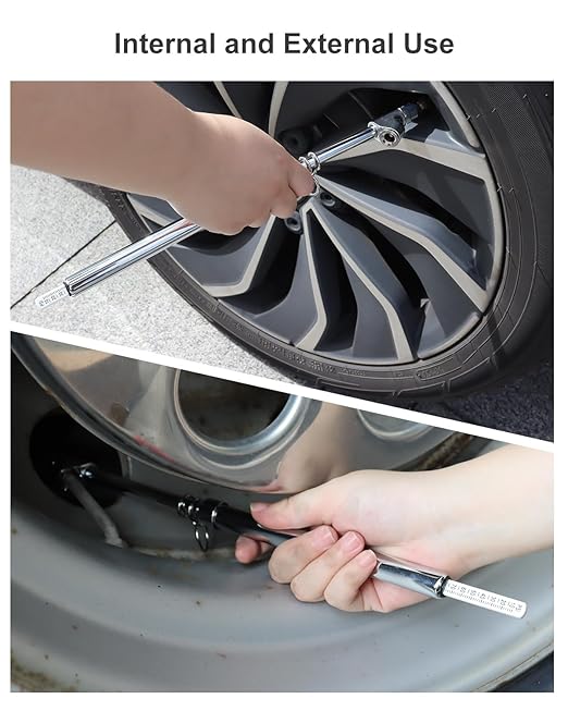 GODESON Heavy Duty Tire Pressure Gauge- 10-150PSI, Accurate Truck Air Gauge for Car, Semi, Motorcycle，Portable Tire Pressure Checker with Zinc Alloy Head & Stainless Steel Body Easy to Use(Pack of 2)