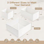 Criusia Drawer Organizer Clothes, 24 Pack Dresser Organizer for Baby Clothes, Underwear, Sock- Foldable Closet Organization a