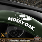 Mossy Oak Camo Steering Wheel Cover, Durable Grip Car Steering Cover, Universal Fit 14.5"–15.5" - Made with Premium Green PVC