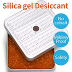 200 Gram 4 Pack Gun Safe Dehumidifier, Reusable Silica Gel Dehumidifier, Indicating Silica Gel Desiccant Canister (Orange to 