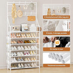 OYREL Shoe Rack 7 Tier Sturdy Shoe Racks for Closet Shoes Organizer for 28-35 Pairs Large Capacity Shoe Storage Rack with Mul