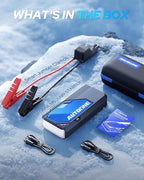 AUTOONE 10000A Car Jump Starter 24000mAh Car Battery Jumper Starter Portable 12V (All Gas/All Diesel) 168W DC Jump Box for