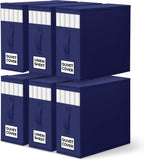 WOWBOX Sheet Organizers and Storage,Closet Bed Sheet Organizer Under Bed Storage and Organization with Label Cards & Clear Wi