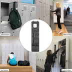 Police Style Hanging Closet Shelf Hanging Work Locker Organizer 53.54 x 12.6 Inches Door Locker Organization with Acrylic Sof