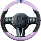 Cxtiy Steering Wheel Cover for BMW X1 X2 X3 X4 X5 X6 330i 530i 740i iX1 iX3 i4 i5 M3 M5 (Purple, Standardized(14.5'-15'))