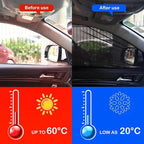 Car Front Window Screen up to 22"x42", Elastic Mesh Car Sun Shade fit for Medium and Large SUV