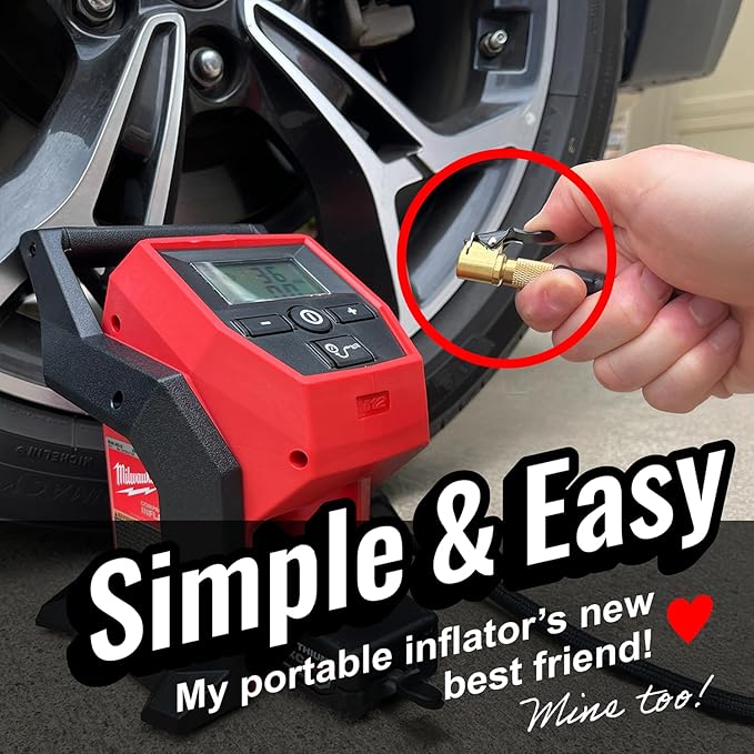 Chuck Mates Premium Quick-Connect Tire Inflator Air Chuck – Locking Adapter for Air Compressors & Valve Stems (2 Pack) Open-Type Speed Clip