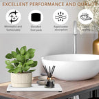 3PCS Water Absorbing Stone Tray, Fast Drying Stone Sink Tray, Stones Soap Trays, Water Absorbent Diatomite Trays, Diatomite C