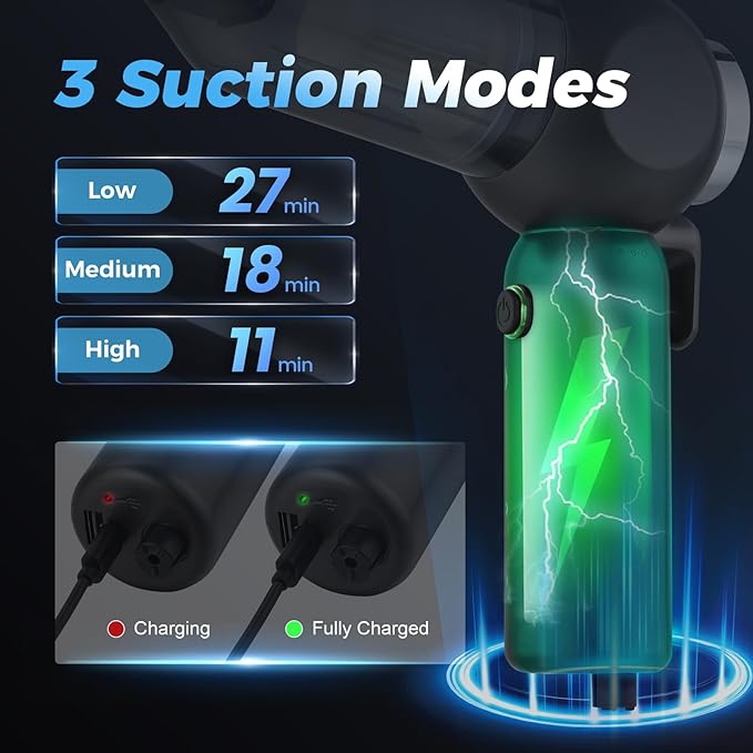 Handheld Car Vacuum Cleaner, 6 in 1 Multi-function Cordless Small Vacuum, 17000PA Adjustable Portable with Brushless Motor fo