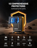 AstroAI Beta822 3000A Jump Starter with Air Compressor, 150PSI Portable Tire Inflator with Auto-Shutoff, 12V Car Battery