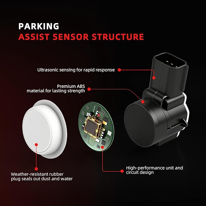 Parking Assist Sensors Reverse Backup Parking Sensors Black for Buick Cascada/Enclave, for Cadillac Escalade/XT5, for Chevy S