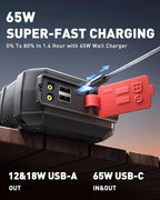 10-in-1 Car Jump Starter with Air Compressor, 8000A 160PSI Jump Starter Jump Box(All Gas/14L Diesel), PD65W Charging Battery