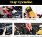 KIMISS Car Battery Jump Cable 8AWG Silicone Wire Heat Proof Automotive Jump Start Cable for SUVs Light Trucks (2FT)