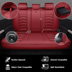 CAR PASS 3D Foam PU Leather Car Seat Covers, Universal Seat Covers Full Sets for Trucks SUV Sedan Automotive Seat Covers Armr