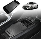 BestEvMod Lower Center Console Slide Cover Organizer Tray Compatible with 2026 2025 2024 2023 2022 EV6 Accessories Push-Pull Storage Box Protect Privacy (Slide Cover Version)