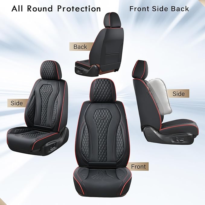 Coverado Seat Covers, Car Seat Covers Front Seats, Black Car Seat Cover, Waterproof Automotive Seat Covers, Seat Cushion, Fro