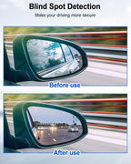 Right Passenger Side Mirror Glass Fit for Ford Fusion 2013-2021, View Convex Mirror Heated with Blind Spot Detection BLIS Replace DS7Z17K707C DS7Z-17K707-C