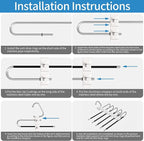 Upgrade Pant Hangers Space Saving, Non Slip Stainless Steel Multifunctional Pants Rack S-Type Clothes Pant Closet Hanger Orga