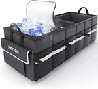 HOTOR Trunk Organizer - Car Organizer with Built-In Leakproof Car Cooler, Collapsible Trunk Organizer with Cooler for Car,