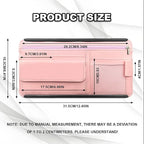 Car Sun Visor Storage Bag, Soft Leather Surface Organizer, Scratch-Resistant Auto Sunshade Organizer Bag, Can Store ID Card, Eyeglasses, Pen, Driving License etc (Pink)