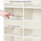 Univivi 5-Shelf Fabric Baby Door Storage Over Door Hanging Organizer with 8 Deep Pockets and 4 Small PVC Pockets Wall Mount H