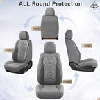 Coverado Car Seat Covers, Front Seat Cover, 2 Pack Waterproof Nappa Leather Seat Covers for Cars, Car Seat Protectors, Driver