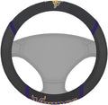 FANMATS NFL Unisex-Adult Embroidered Steering Wheel Cover
