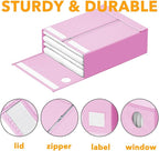SpaceAid 9 Pack Bed Sheet Organizers and Storage, Foldable Sheet Organizer with Window for Linen Closet, Set Folder Keeper fo