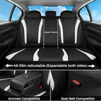 FLORICH Seat Covers, Car Seat Covers Full Set, Waterproof Leather Car Seat Protector, Front and Rear Seat Covers for Cars, Au
