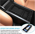 Center Console Organizer Compatible with 2025-2026 Toyota Camry Accessories, Armrest Storage Box Glove Organizer Tray Secondary Insert with Coin and Sunglasses Holder