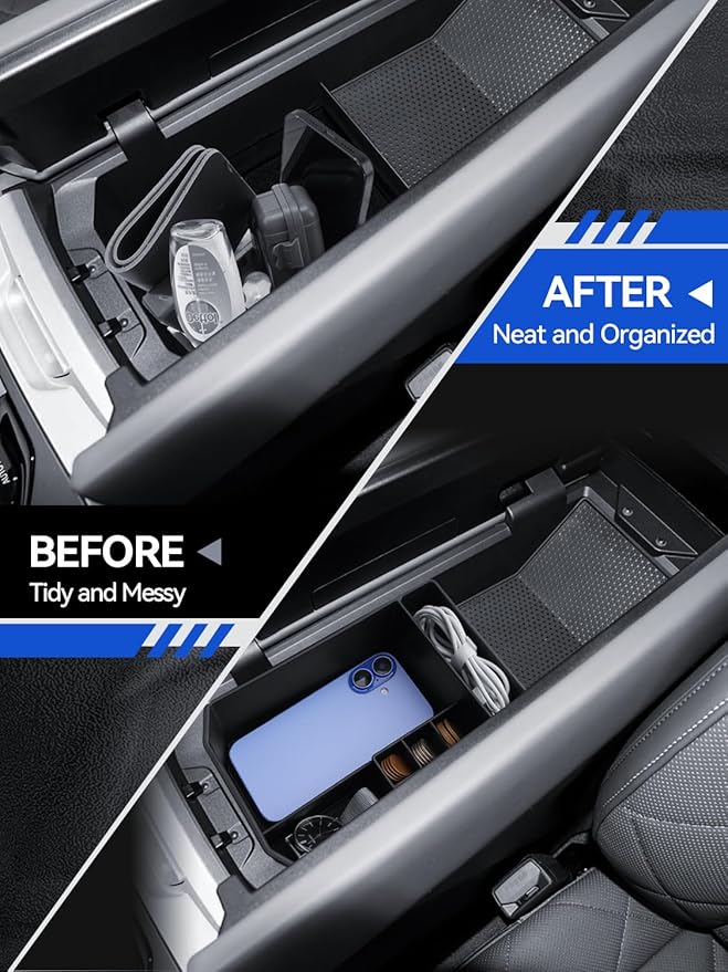 for iX Center Console Organizer iX 2023 2024 2025 2026(I20) Accessories Armrest Tray Middle Storage Box Insert Container Durable ABS Plastic