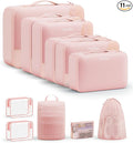 11 Set Packing Cubes for Travel, Gifts for Women Mom Kids, TSA Approved Bags for Makeup, Cosmetic, Toiletry, Suitcase Organiz