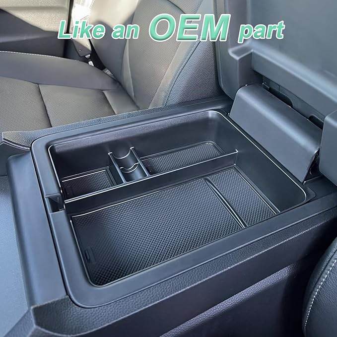 PIMCAR Center Console Organizer for 2023-2025 2026 Honda Pilot, 2024 2025 2026 Honda Passport/Ridgeline Upgrade Design Tray Accessories Interior Armrest Box Divider ABS Plastic Material-Black Trim