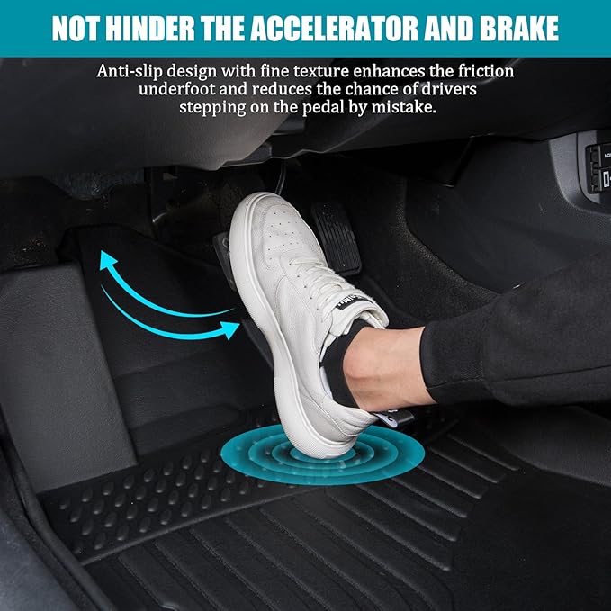6PCS All Weather Floor Mats for 2024 2025 Tesla Model 3 Highland, 3D TPE Protection Floor Liners Cargo Liner and Cargo Trunk Mats Accessories Front Rear Cargo Mat Full Set (2024 Model 3 Highland)