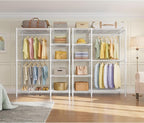 VIPEK V7 Garment Racks for Hanging Clothes Heavy Duty Clothes Rack with Shelves, Portable Closet Rack Metal Clothing Racks 5 