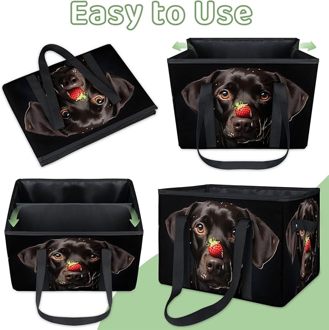 Reusable Grocery Bag Foldable Shopping Tote Bag with Handles Reusable Shopping Bags Large Kitchen Grocery Bags