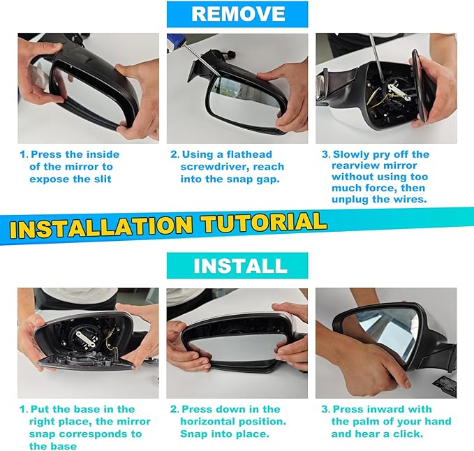 Door Rearview Mirror Lens Heated Rearview Mirror Glass Reflector Convex Glass For Chevy Cruze 2011-2016 95215098 ‎GM1324128 R