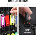 Sdstone Portable Zippered Key Organizer,Fireproof and Waterproof Key Case with 24 Key Hooks,Portable Manager & Landlord Zippe