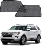 Car Window Shades for Ford Explorer(2011-2019), 2-Pack Rear Window Sun Shades for Baby – Breathable Mesh, UV & Heat Blocker, Privacy Protection for Camping, Travel, Sleep & Nursing