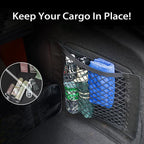 Universal Mesh Cargo Net for Car Trunk Storage,Elastic Small Automotive Cargo Net Pocket Wall Sticker Organizer Pouch Bag Stor