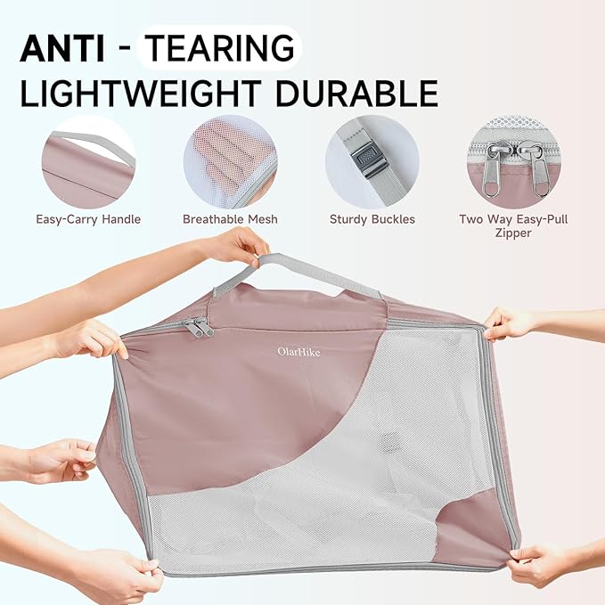 11 Set Packing Cubes for Travel,Gifts for Women Mom Kids, TSA Approved Bags for Makeup,Cosmetic,Toiletry, Suitcase Organizers
