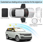 3PCS Car Window Shades Front Windshield Sun Shade Foldable Window Shade Custom Fit for 2013-2021 La-nd Ro-ver Range Rover (Not Fit Range Rover Sport) Shades Anti-UV Rays Block Heat