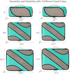 BAGAIL 6 Set Packing Cubes,Travel Luggage Packing Organizers