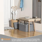 FHSQX 2 Pack Shoe Organizer for Closet,Foldable Shoe Organizer,Fits up to 24 Pairs,Storage Containers With Bottom Support for