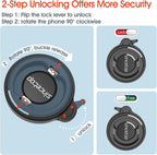 sincetop Car Phone Mount with Lock Hook, Horizontal Vent Fin Holder, One Hand Quick Mount & Release