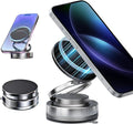 2026 Upgraded Magnetic Car Phone Holder for Magsafe: 360° Rotatable Adjustable Vacuum Car Phone Mount with 180+LBS Suction & 3800gf Magnet, Universal for Car/Gym/Mirror, Fits iPhone & Android
