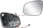 Replacement Driver Left Side Door Mirror Glass Heated and BLIS with Back Plate for Toyota Tacoma 4 Runner RAV4 2014-2023
